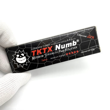 2021 New Version Tktx Tattoo Numbing Cream Tattoo Painless Black Box 10g